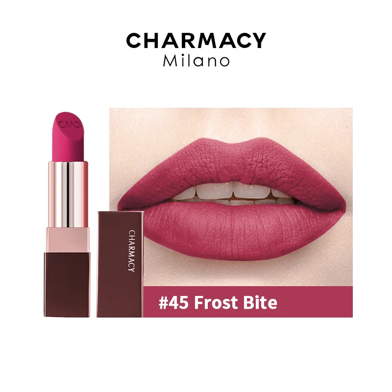 CHARMACY Matte Durable Easy To Wear Lipstick Natural Matte Red Velvet Lip Stick Lip Coloring Makeup Women Beauty Cosmetics - Clikcy