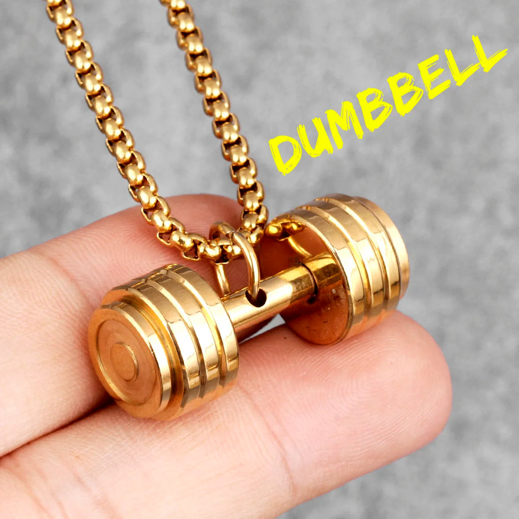 Fitness Gym Bodybuilding Boxing Gloves Stainless Steel Men Necklaces Pendants Chain for Boyfriend Male Jewelry Gift Wholesale