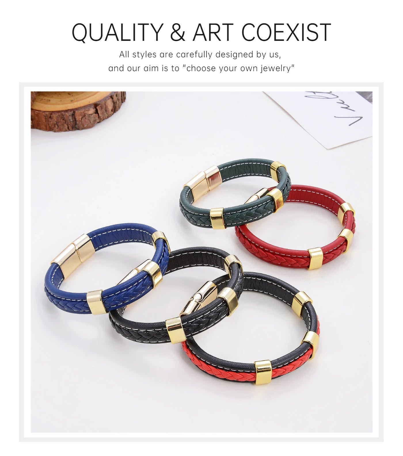 Classic Braided Leather Bracelet For Women Zinc Alloy Metal Mens Jewelry Bracelets Femme Accessories 2021 браслет мужской - Clikcy