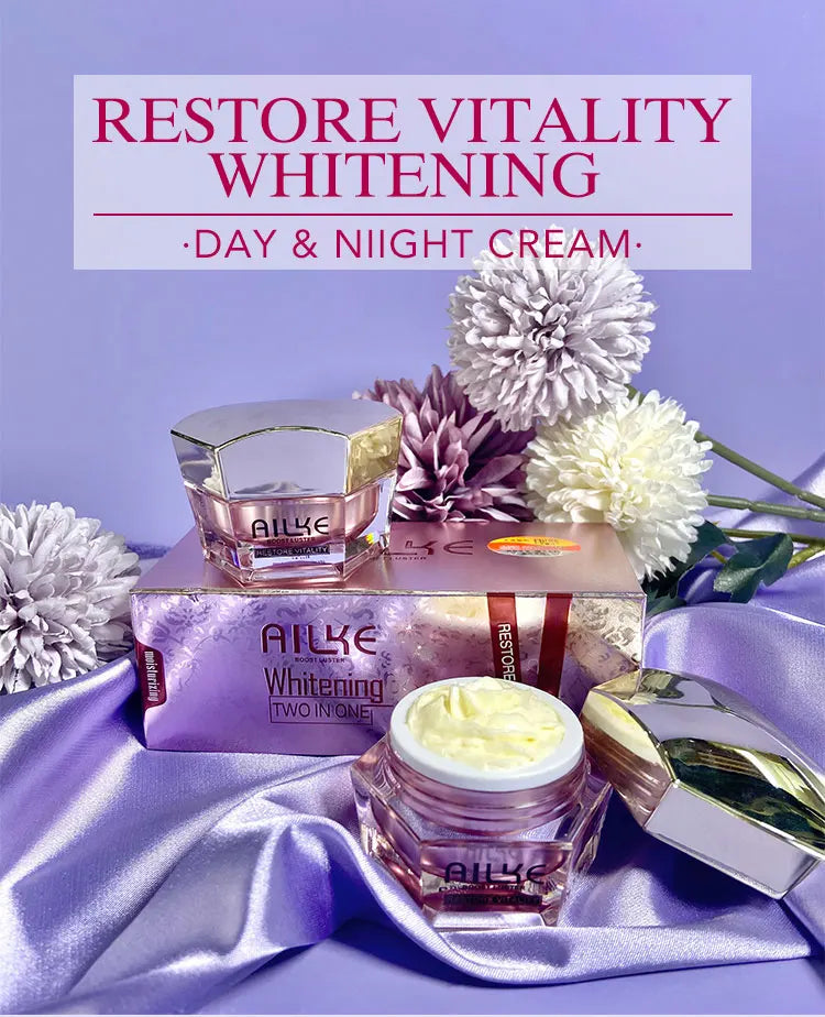 AILKE Face Cream With Hyaluronic Acid, Whitening Moisturizing Lifting Anti-aging, Women Sleeping Dry Korean Bleaching Skin Care - Clikcy