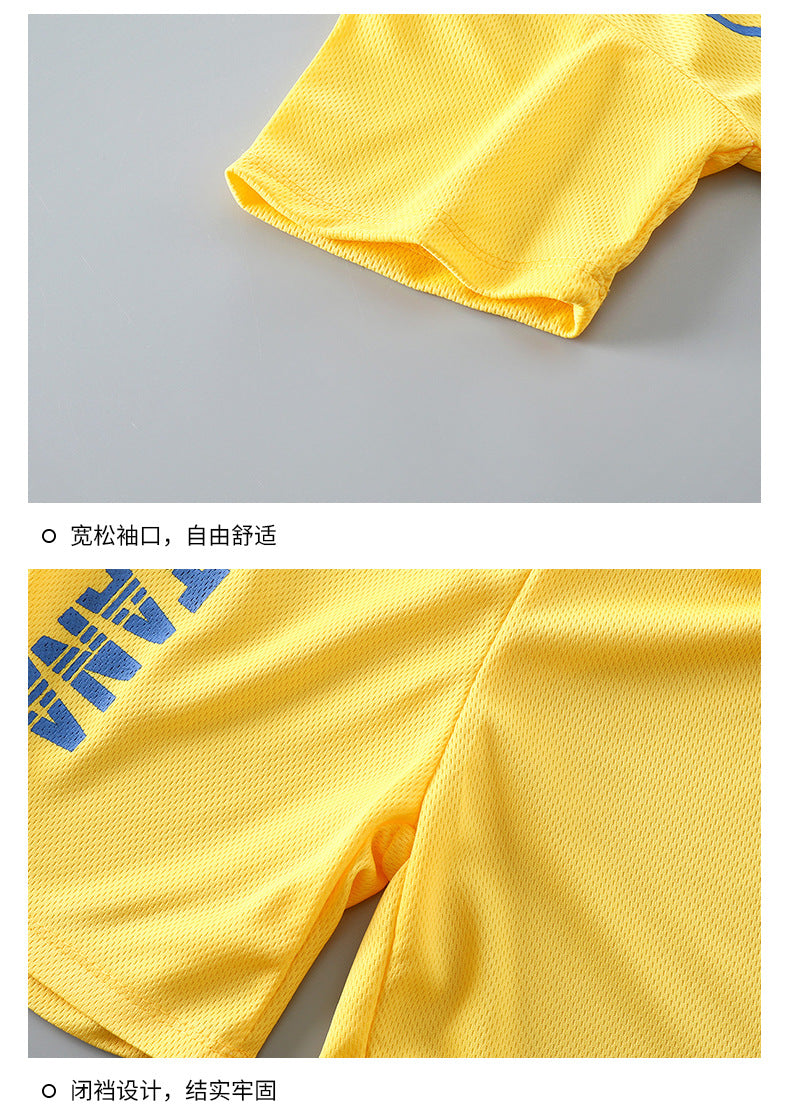 Sports Children's Sets Quick Drying T-shirt Shorts Sportswear Basketball Suits Kids Clothes Breathable Summer Children Clothing - Clikcy