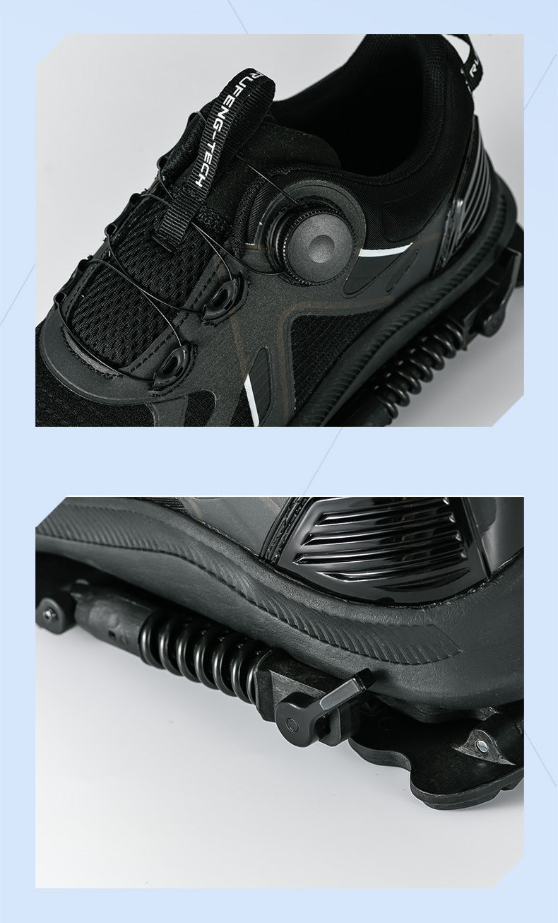 Mechanical running shoes Bouncing Spring shock absorption running Shoes Women men Sneaker Shoes - Clikcy
