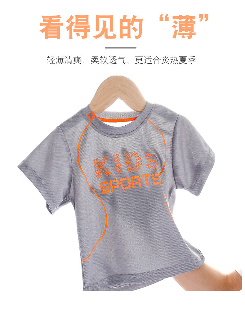 Sports Children's Sets Quick Drying T-shirt Shorts Sportswear Basketball Suits Kids Clothes Breathable Summer Children Clothing - Clikcy