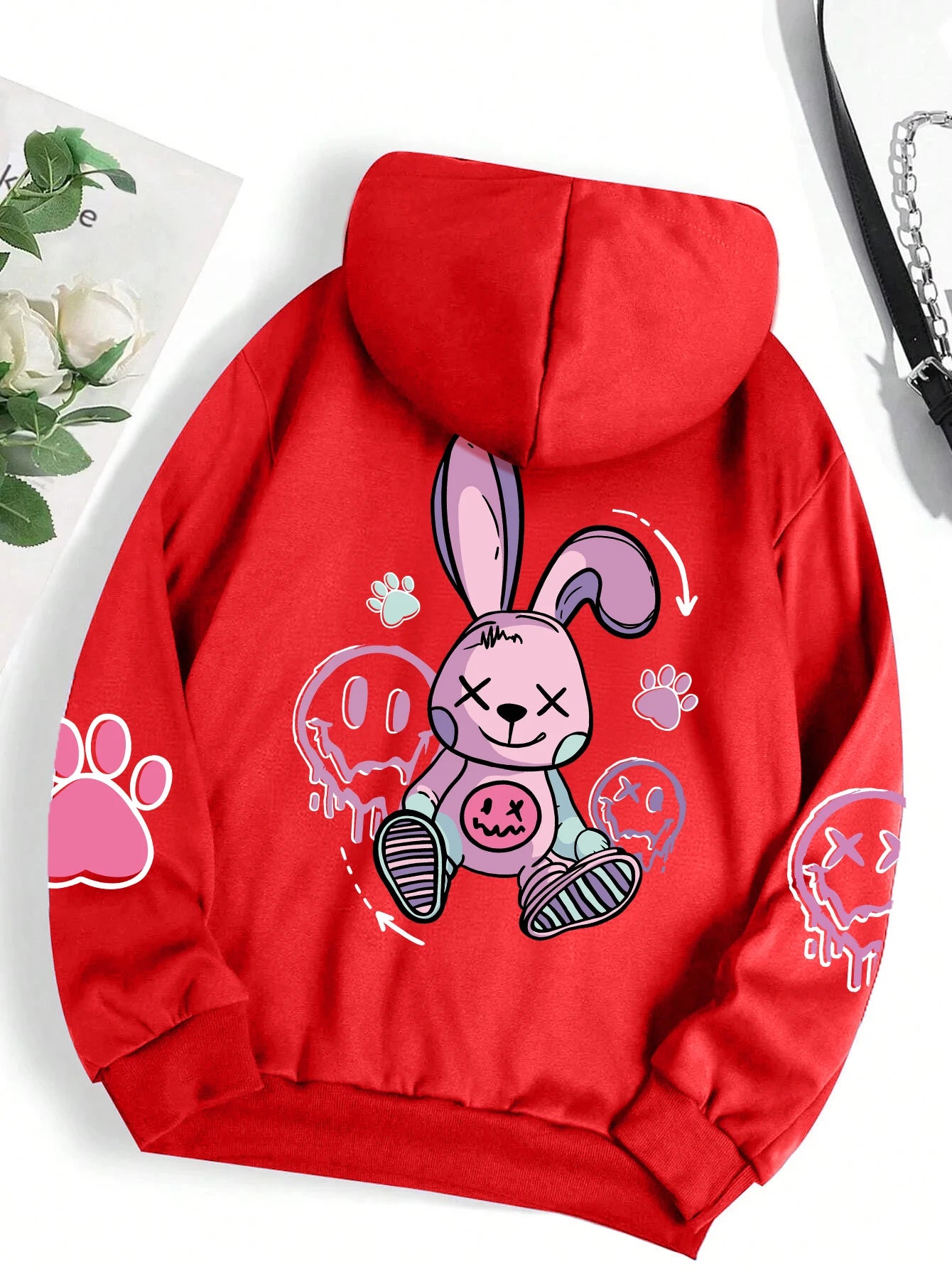 Hip Hop Street Casual Printed Female Hoodies Fashion Hoodie Oversize Loose New Sweatshirts Autumn Warm Fleece Clothing - Clikcy