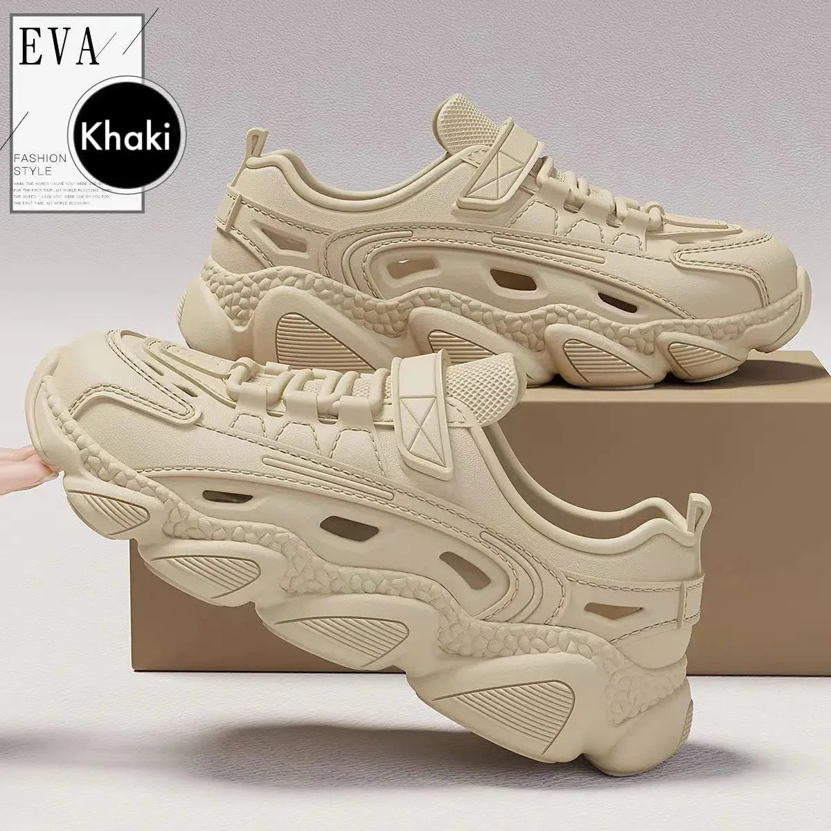 Men's Trendy Eva Sandals Summer Outer Wear Thick Bottom Anti-slip Breathable Cool Shoes Beach Slippers For Men - Clikcy