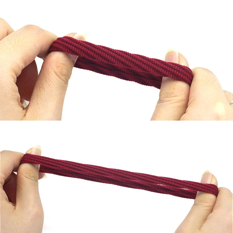 20PCS High Elasticity Fashion Hair Rope High Elasticity Jacquard Pattern Hair Ring Fashion Women's Headband Hair Accessories - Clikcy