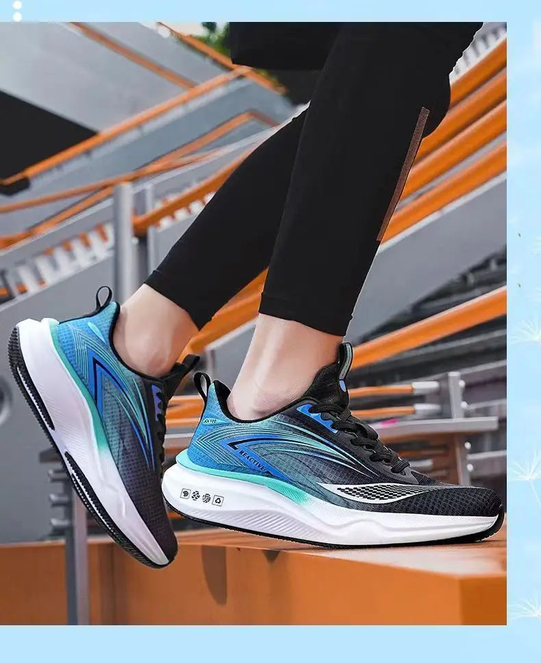 Men's Sports Shoes Men's Soft-soled Running Shoes Mens Trendy, Comfortable and Casual Shoe Mens Mesh Breathable Sports Shoe - Clikcy