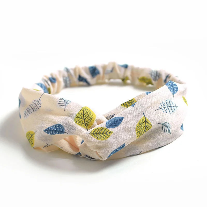 2024 Fashion Women Girls Bohemian Hair Bands Print Headbands Vintage Cross Turban Bandage Bandanas HairBands Hair Accessories