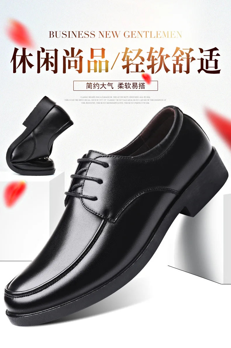 Mens Dress Shoes Men's Formal Original Leather Italian Skin Shoes for Men Elegant Casual Business Luxury Social Male Shoe - Clikcy