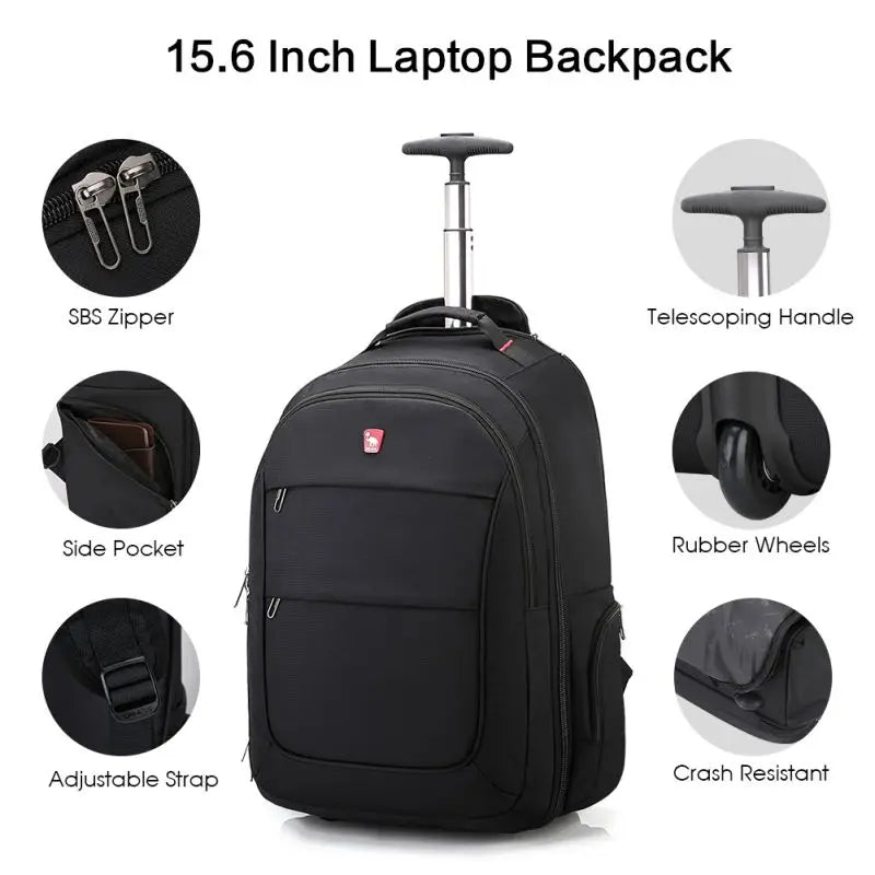 OIWAS Travel Bag on Wheels Men's Trolley Backpack Business Large Capacity Gym Sport Bags Travel Luggage Sets For Women Teens - Clikcy