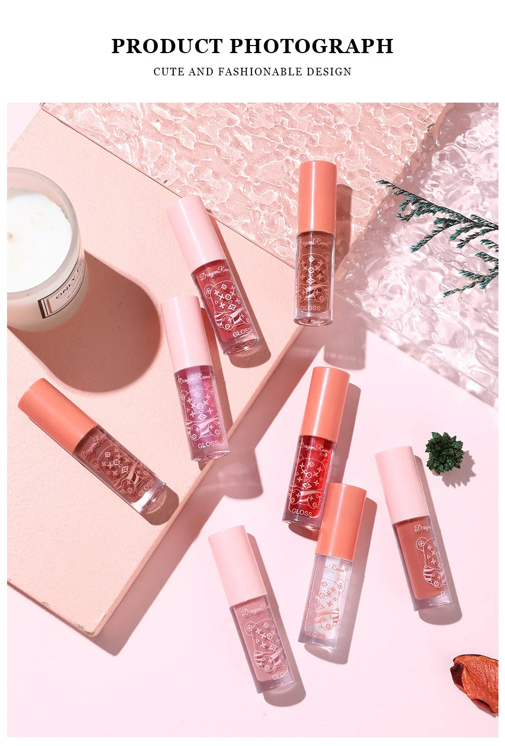 4 PCS Lip Ink Oil Set Hydrating Lip Gloss Pack Kit Moisturizer Waterproof Lip Tint Korean Makeup For Women Cosmetics - Clikcy