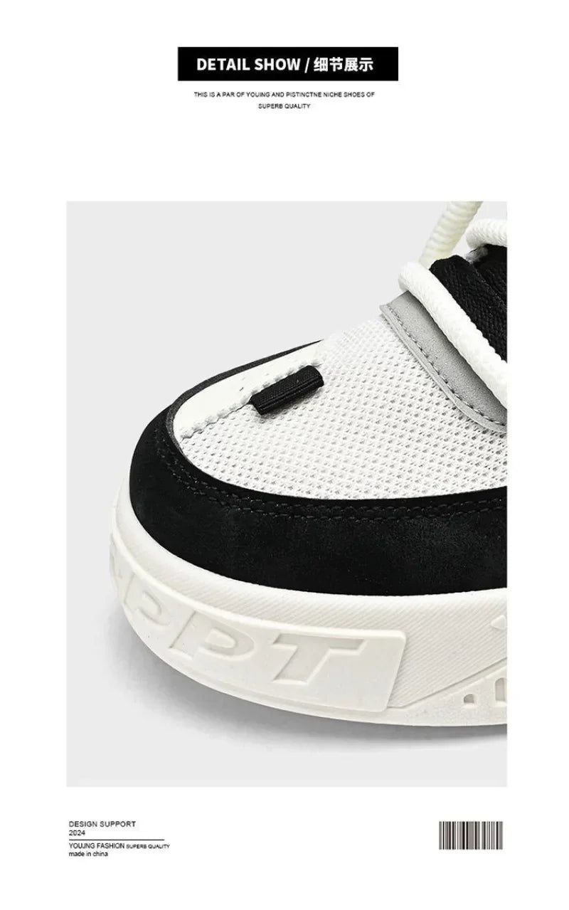 2025Summer Fashion Designer Men Half Slipper Breathable Casual Platform Shoes Lightweight Sneakers Outdoor Walking Flats Loafers