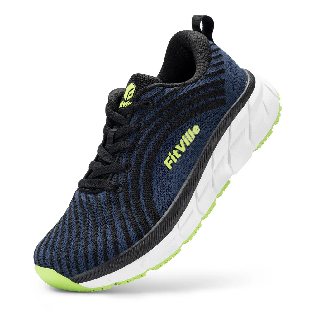 FitVille Wide Toe Box Shoes for Men Cushioned Well Extra Wide Width Shoes Non Slip Wide Lightweight Breathable Running Shoes - Clikcy