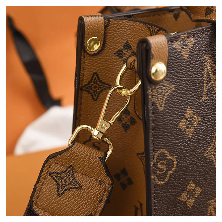 New Women bag Shoulder bag Handbag for women 2025 Crossbody bag pattern PU Portable bucket bag ladies messenger bag - Clikcy