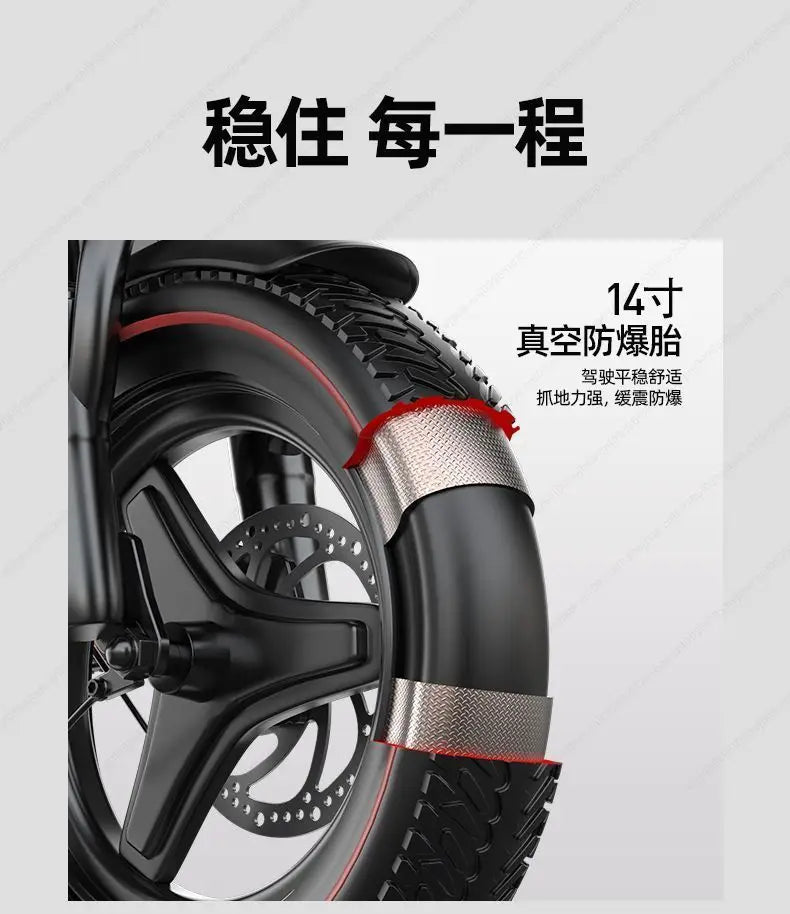 Aluminum alloy electric bicycle, ultra lightweight, portable, compact, foldable, lithium battery electric bike - Clikcy