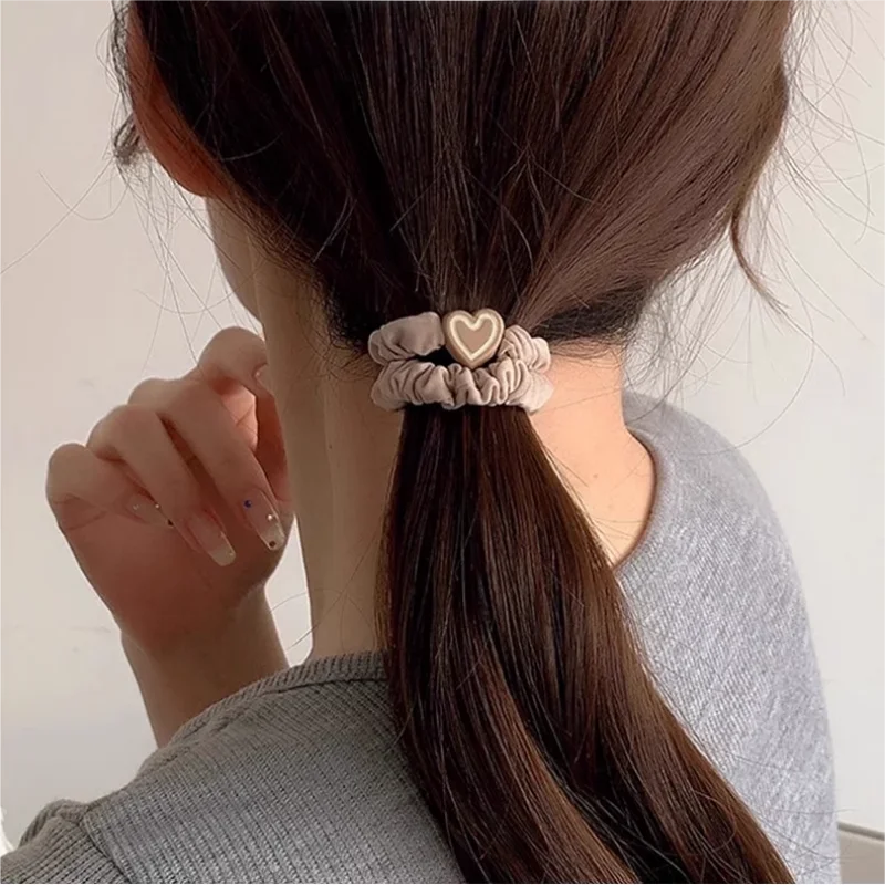10PCS Headband Leather Band Female High Ponytail Holster Hair Accessories Simple High Elasticity Durable Rubber Band Hair Circle - Clikcy