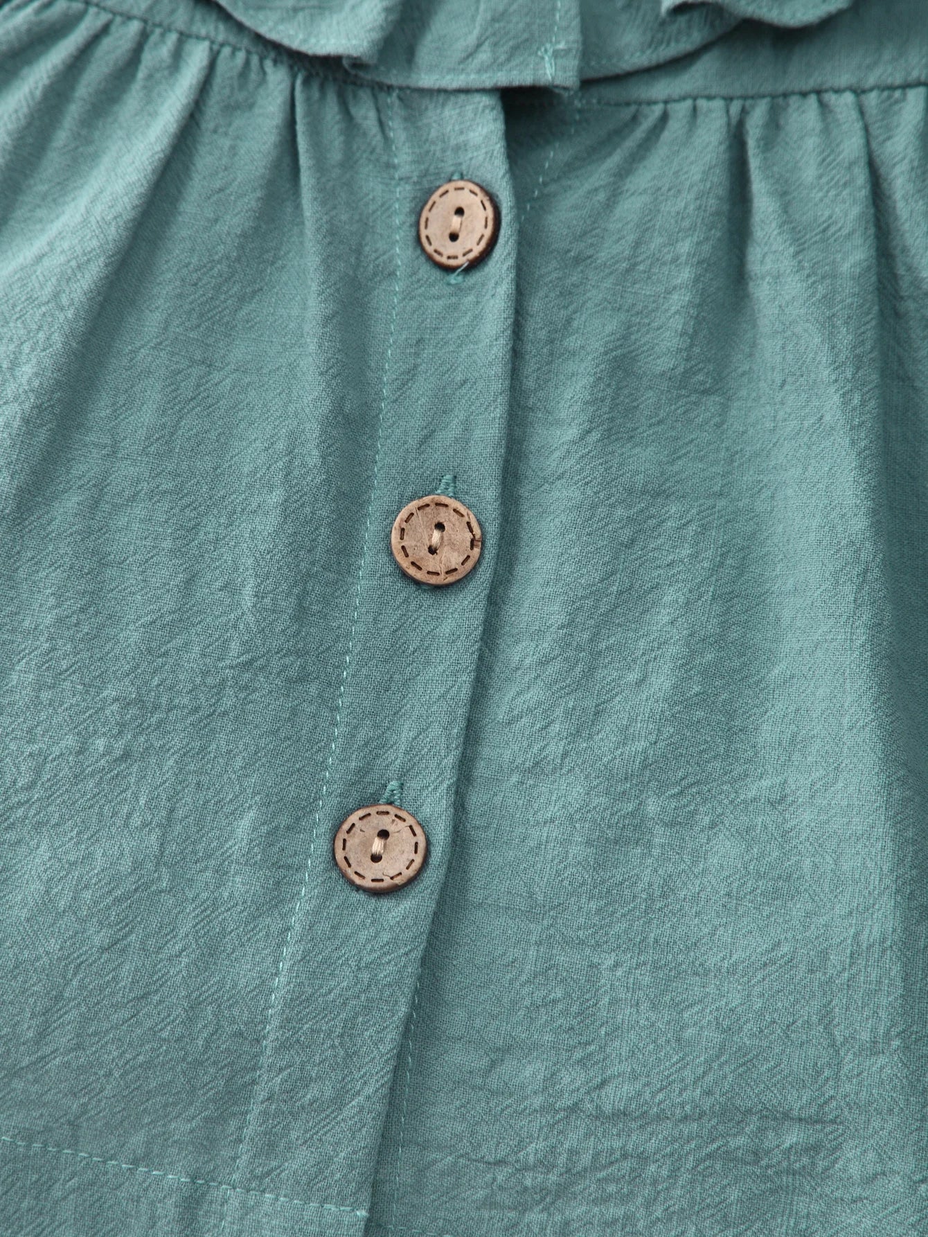 Summer Back Bow Children Girls Flutter Sleeve Princess Dresses Ruffle Sleeve Linen Cotton Baby Kids Dress - Clikcy