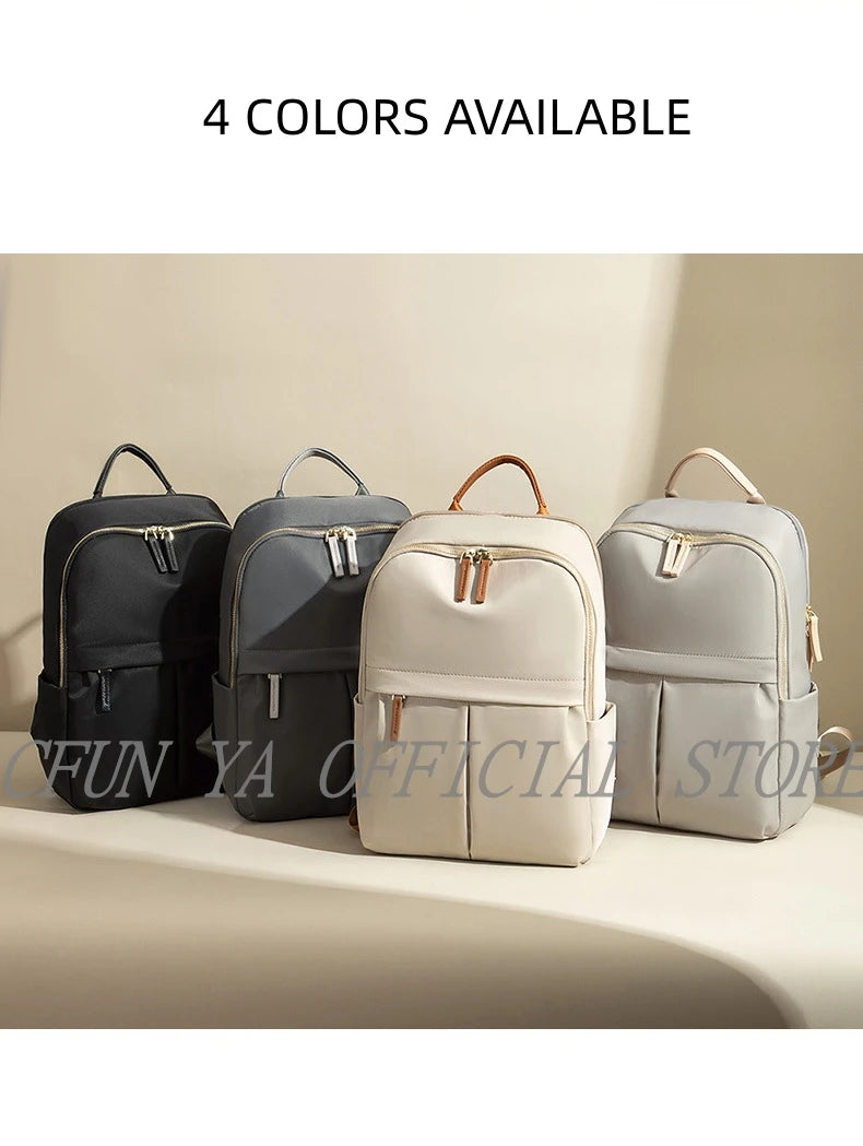 CFUN YA Luxury  2024 Summer Trend Women Backpack 14 Inch Laptop Bag Pack Travel Student Schoolbag Teen Girls Bookbag рюкзак женс - Clikcy