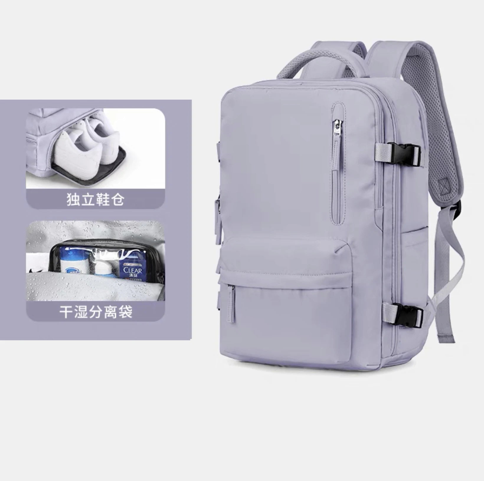 Buylor Easyjet 45x30x20 Travel Backpack Women Airplane Cabin Luggage Carry On 15" Laptop Backpack Large Capacity Flight Backpack - Clikcy