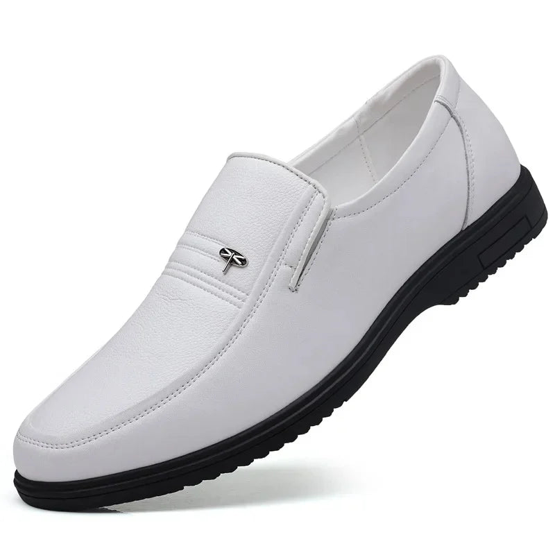 New Style Business Casual Men's Shoes Soft Sole Cow Leather Large Size Father Shoes For Middle-Aged And Elderly Men