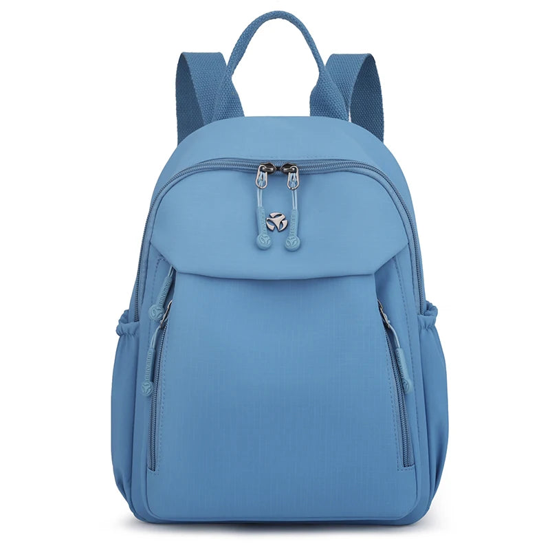 Waterproof Nylon Backpack Women Casual Simple Daypack Large Capacity Schoolbag for Girls Lightweight Back Pack Ladies Travel Bag