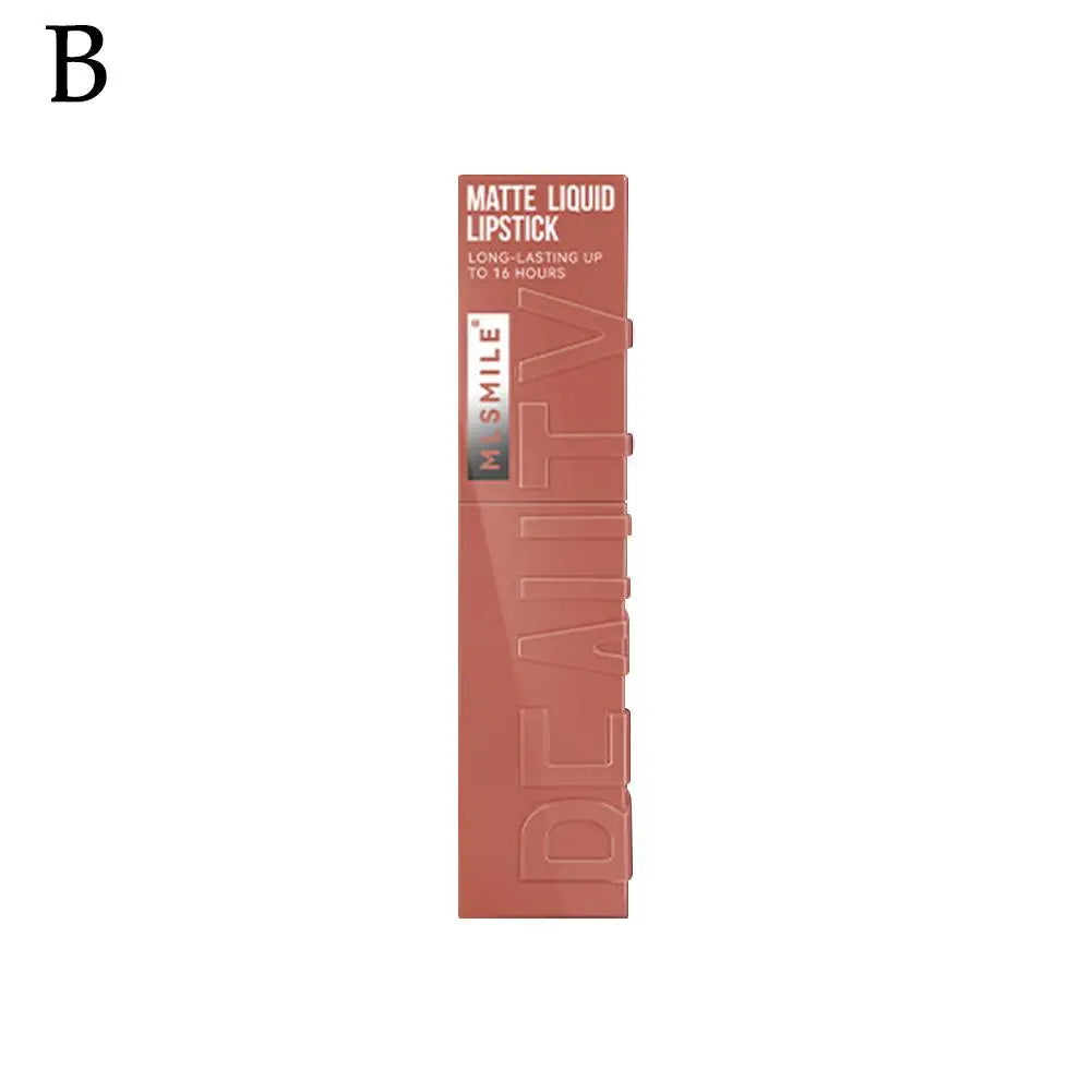 6 Colors Matte Nude Liquid Lipsticks Non-stick Cup Long Lasting Velvet Lip Gloss Not Fading Lip Tint Korean Cosmetics Lip Makeup - Clikcy