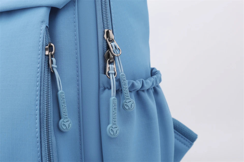 Casual Backpack Women Waterproof Nylon Back Pack Large Capacity Student Daypack Simple Schoolbag for Girls Ladies Travel Bags