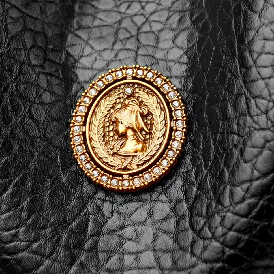 Fashion Women Backpack Designer Pu Leather Travel Back Pack Casual Shoulder Bag High Quality School Bags for Teenagers Girls Sac - Clikcy