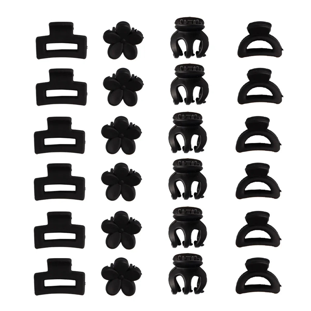 8/6Pcs/set Black Hair Claws Elegant Acrylic Hair Clip Hairpins Barrette Crab Claw Clip Headwear For Women Girls Hair Accessories - Clikcy