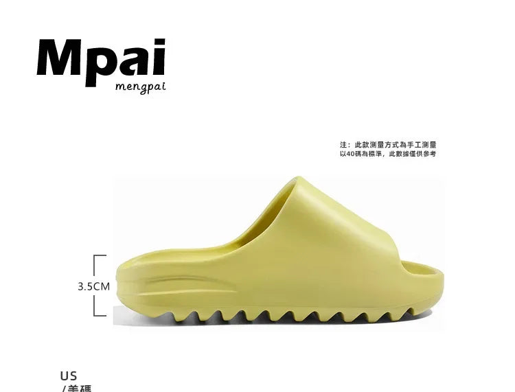 Unisex House Shoes Non-Slip thick Soft Platform Slide Sandals for Women Men Indoor Outdoor Shower Bathroom Slipper for Adult - Clikcy