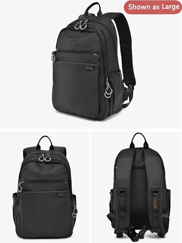 Fouvor Waterproof Women's Backpack Large Capacity Sports Canvas Laptop Backpacks Travel Fashion Nylon Student School Bag 2802-02 - Clikcy