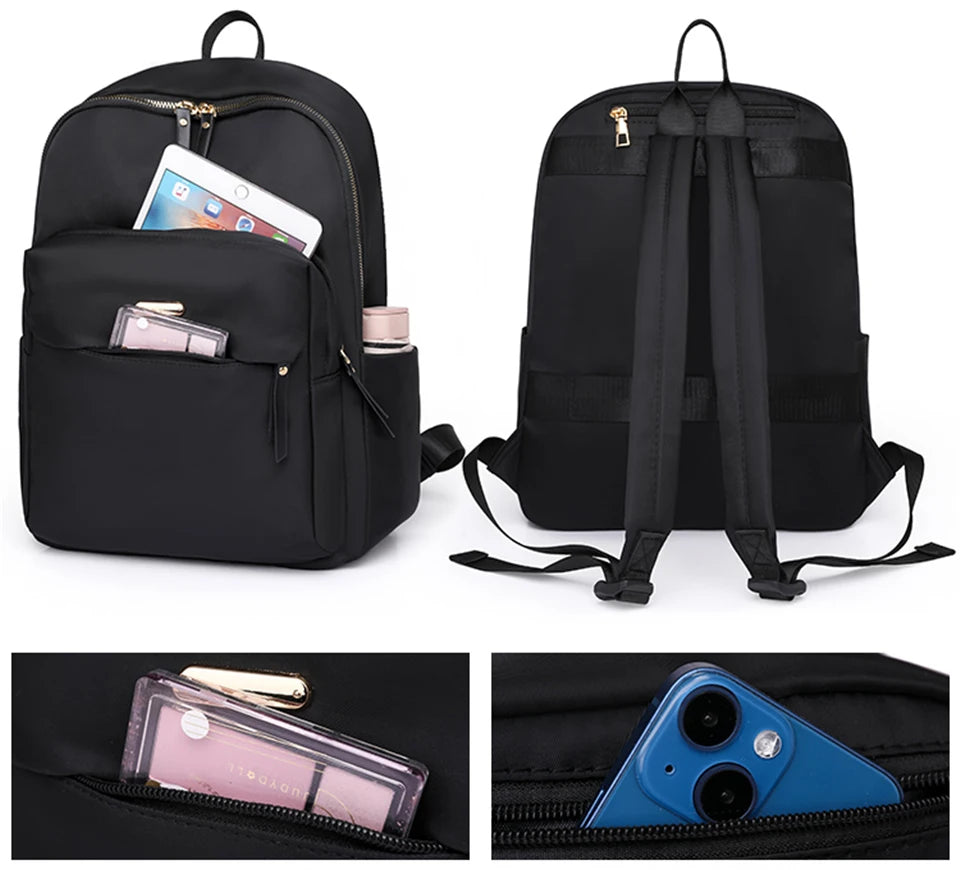 Large Capacity Backpack Woman Waterproof Nylon Back Pack for Women Fashion Ladies Multifunctional Bagpack Outdoor Travel Bag - Clikcy