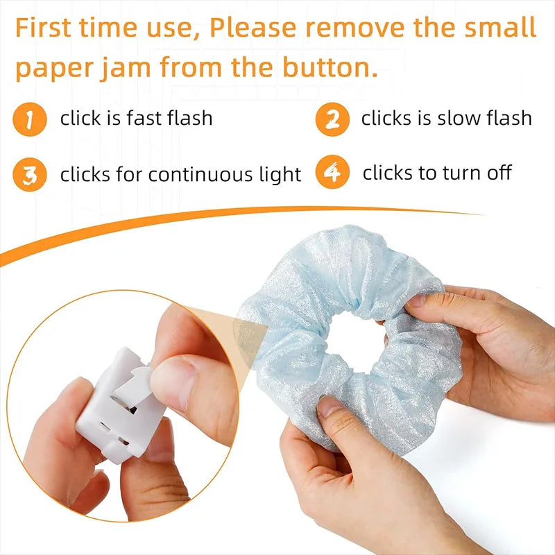 1/10pcs LED Hair Scrunchy Girl Women Light Up Hair Bands Birthday Party Hair Ties Glowing Scrunchies Headwear Hair Accessories - Clikcy