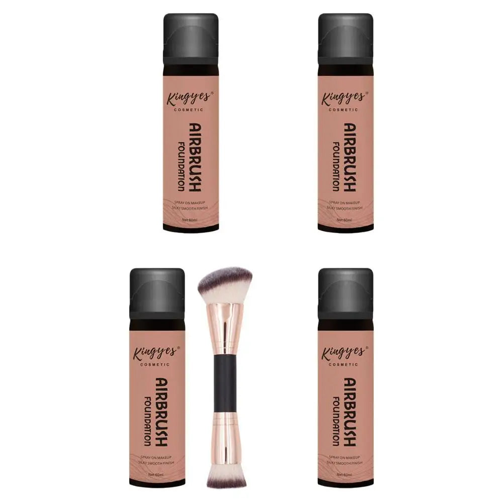 Airbrush Spray Foundation Full Coverage Oil Control Liquid Foundation Face Correcting Toner Matte Moisture Brighten Concealer - Clikcy
