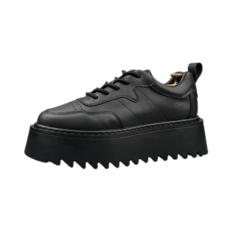 Platform Men's Casual Shoes New Skateboarding Shoes for Men Sneakers Fashion Men Black Vulcanized Shoes Non-slip Casual Sneakers
