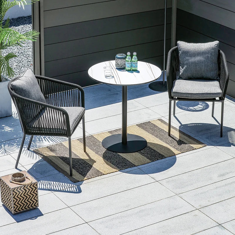 Modern Outdoor Rattan Garden Set, Aluminum Furniture