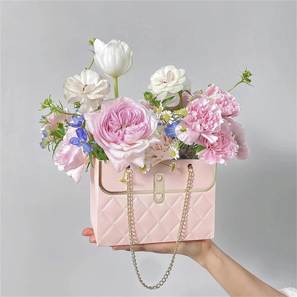 Flower Tote Bag Portable Foldable Long Lasting Universal Present Packing Rose Flower Box Party Gift Box Wedding Valentine'S Day - Clikcy