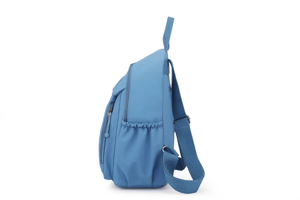 Casual Backpack Women Waterproof Nylon Back Pack Large Capacity Student Daypack Simple Schoolbag for Girls Ladies Travel Bags