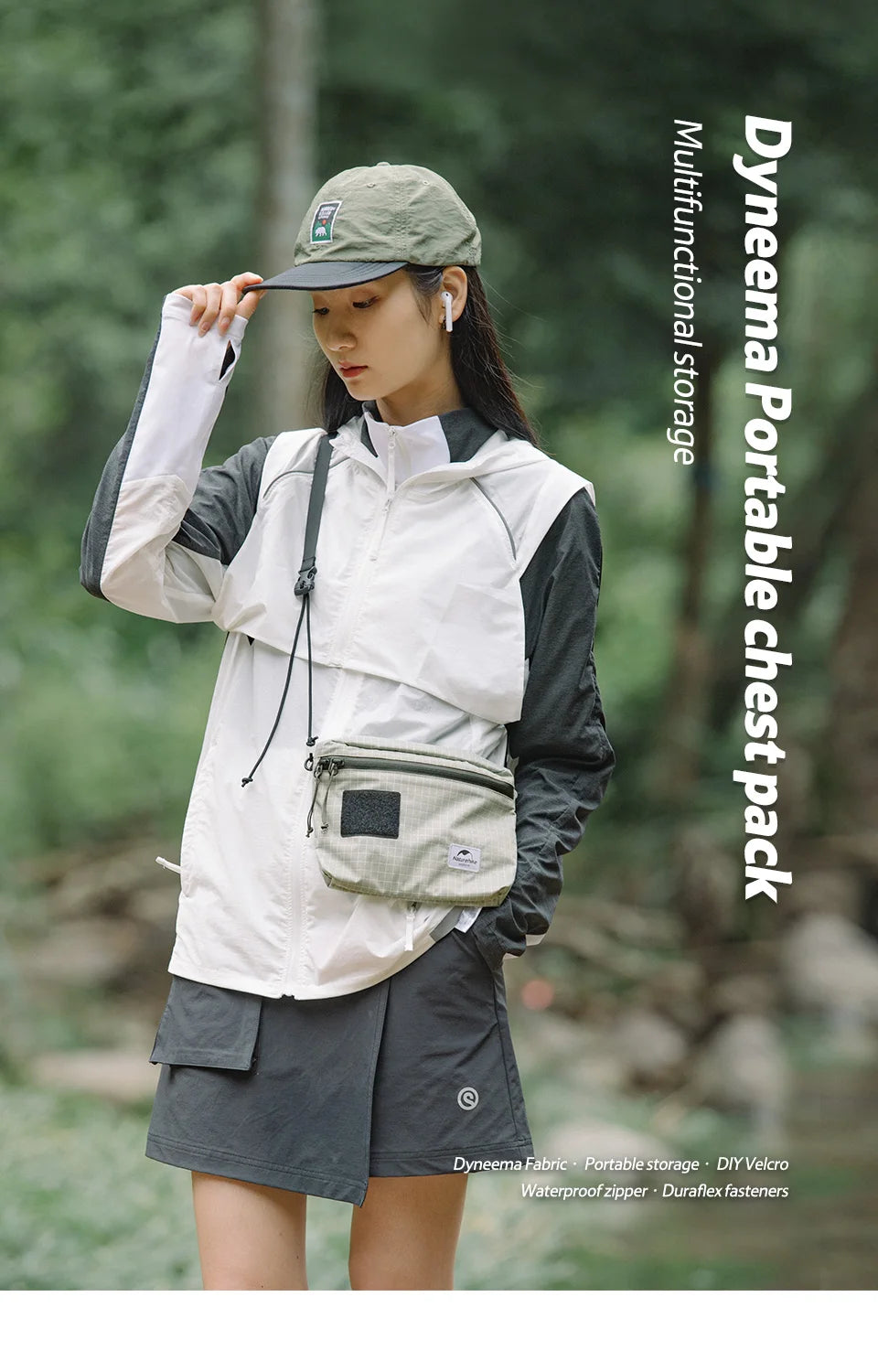 Naturehike ZT-12 3L Portable Chest Pack Casual Shoulder Satchel Small Travel Mini Large Capacity Outdoor Cycling Crossbody Bag - Clikcy