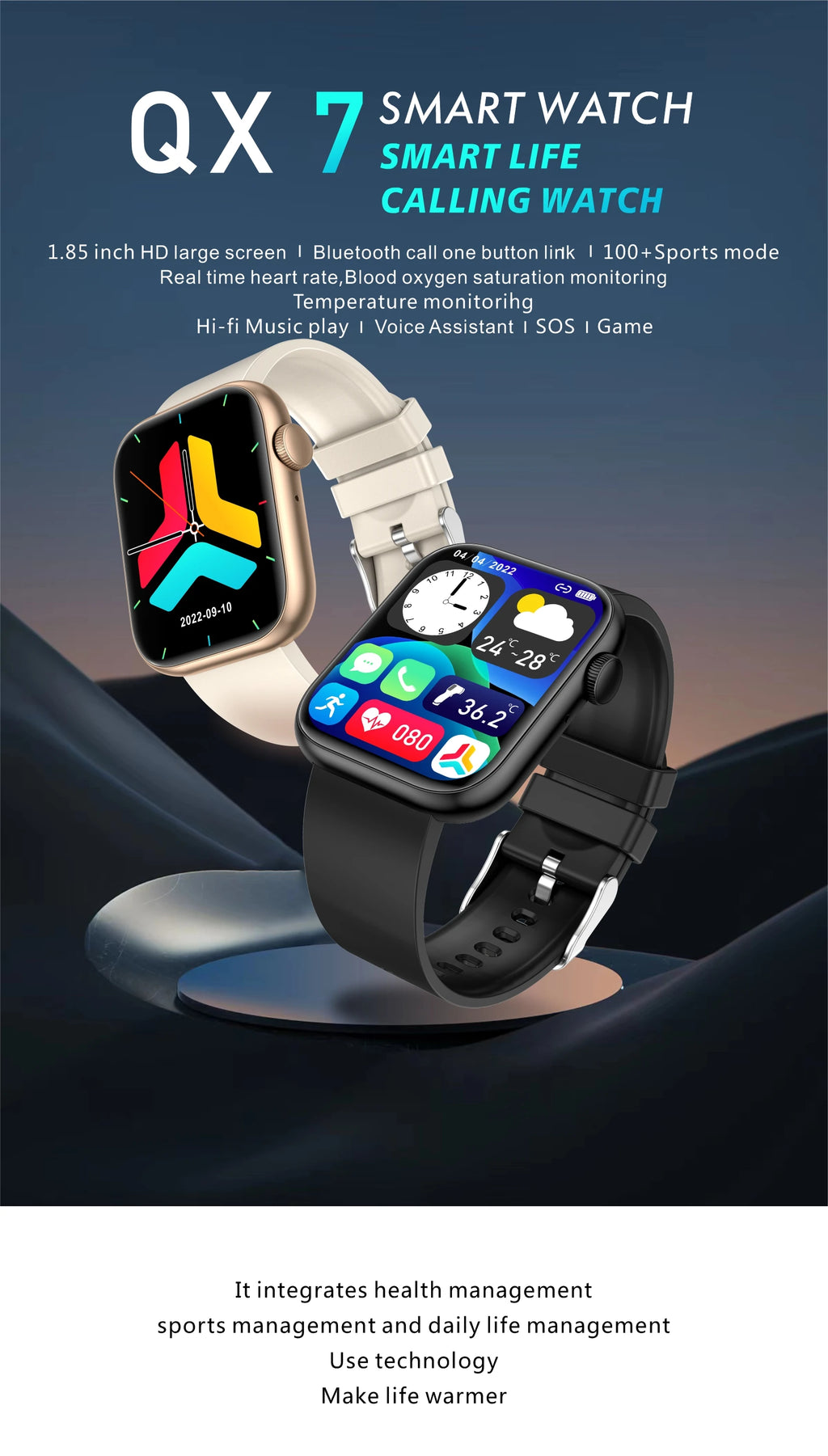 LIGE New Smart Watch 2025 Wireless Charging Smartwatch Bluetooth Calls Men Women Smartwatches Fitness Bracelet Custom Watch Face - Clikcy