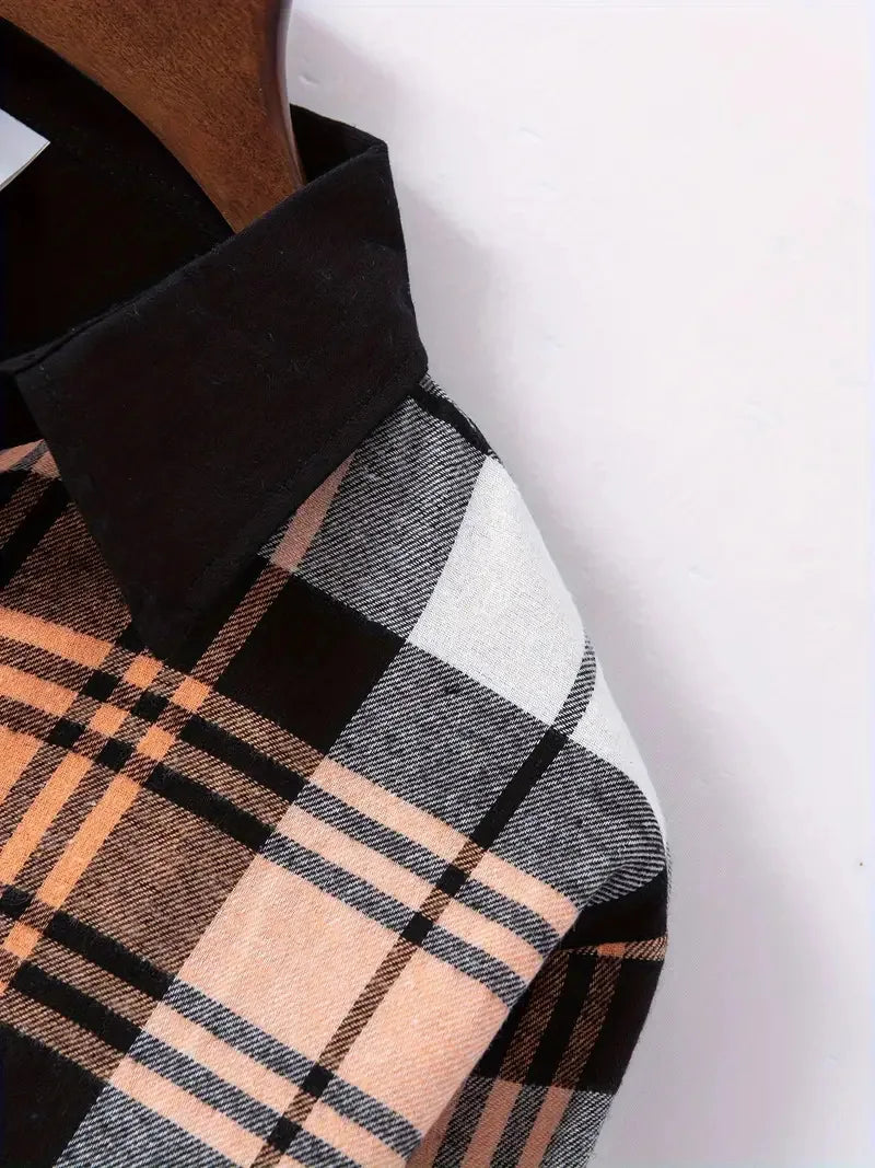 New Men's Casual Shirt Spring Autumn Comfortable High quality Fashion trend Color Lapel Pocket Loose long sleeve Cardigan tops - Clikcy