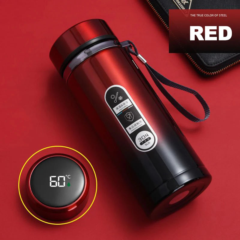 500ML-1Liter Stainless Steel Thermos Bottle with LED Temperature Display Sus304 Tea Water Bottle Vacuum Flask Portable Cups - Clikcy