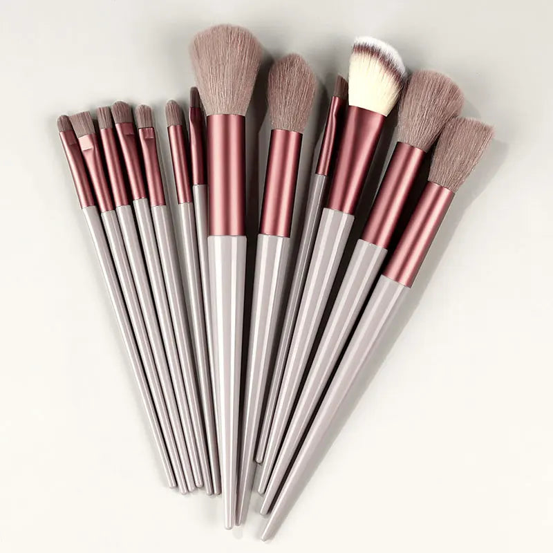 13Pcs Professional Makeup Brushes Set Soft Fluffy for Foundation Blush Powder Eyeshadow Kabuki Blending Makeup Brush Beauty Tool - Clikcy