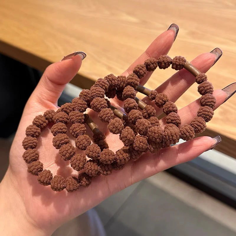 AWAYTR 5PCS New Girls Elastic Hair Rubber Bands  Headbands Women Hair Tie Hair Gum Ponytail Hair Holders Hair Accessories - Clikcy