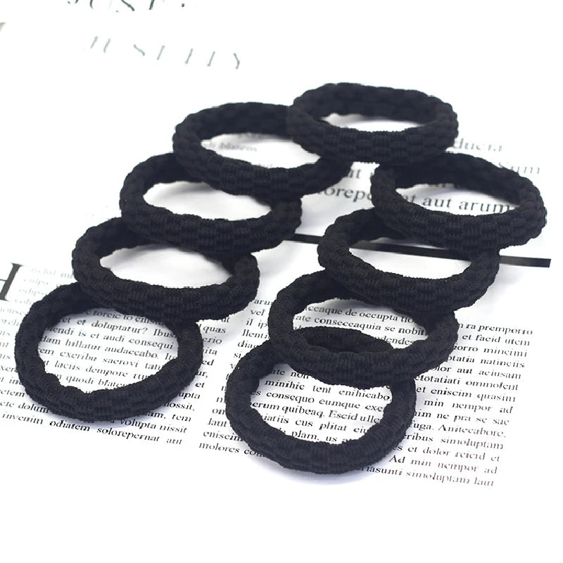 20PCS High Elasticity Fashion Hair Rope High Elasticity Jacquard Pattern Hair Ring Fashion Women's Headband Hair Accessories - Clikcy