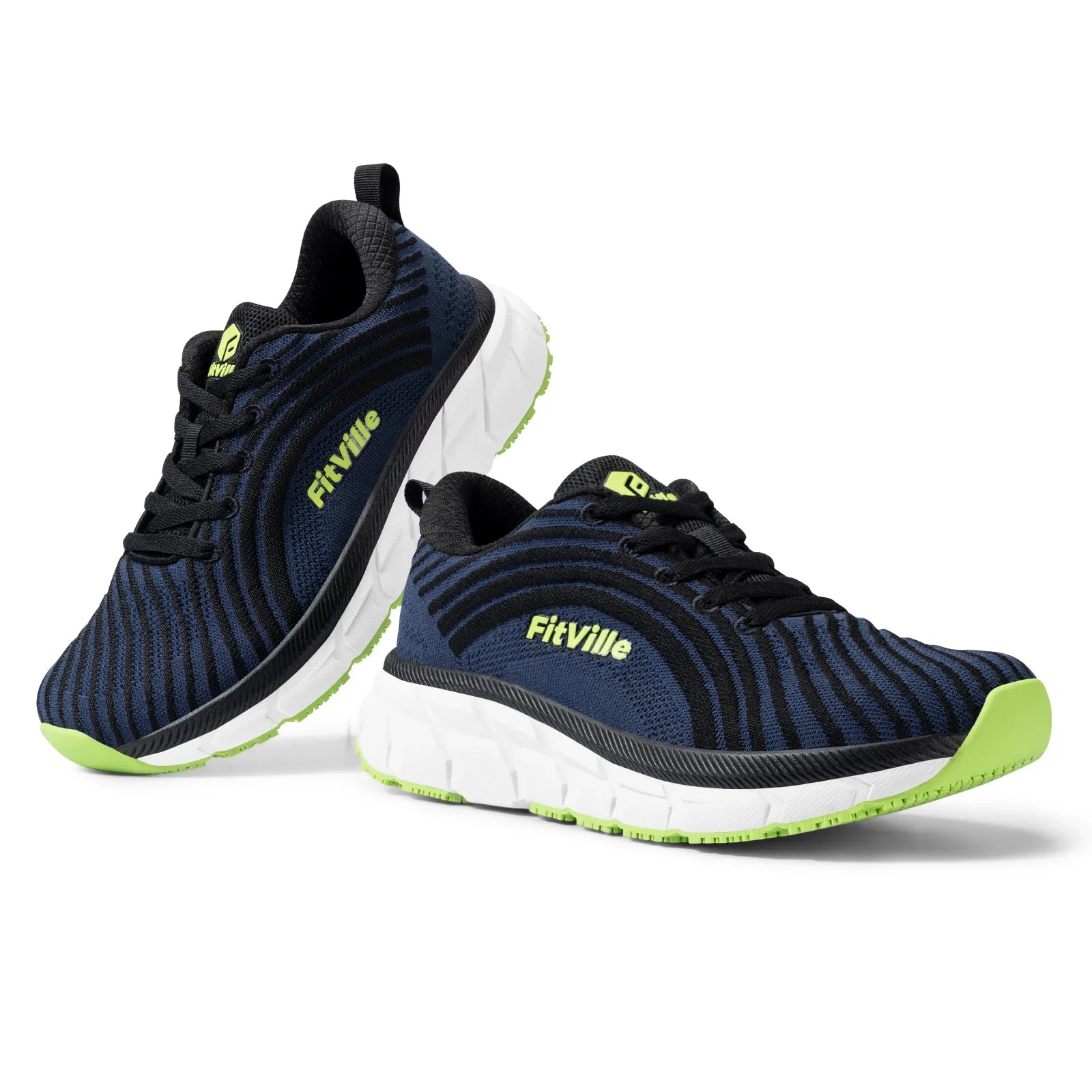 FitVille Wide Toe Box Shoes for Men Cushioned Well Extra Wide Width Shoes Non Slip Wide Lightweight Breathable Running Shoes - Clikcy