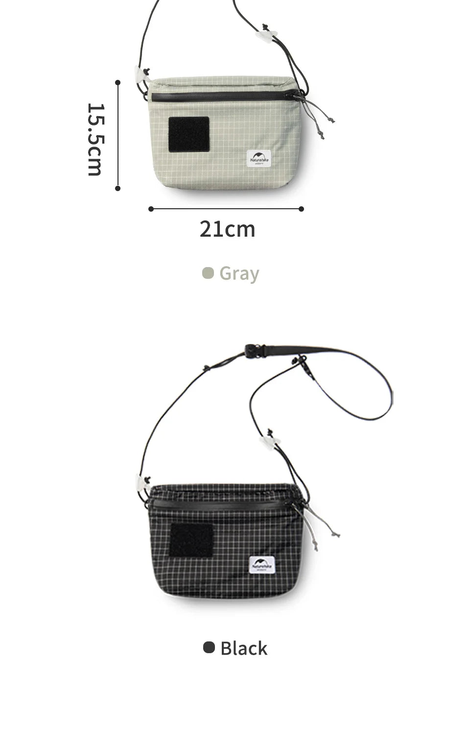 Naturehike ZT-12 3L Portable Chest Pack Casual Shoulder Satchel Small Travel Mini Large Capacity Outdoor Cycling Crossbody Bag - Clikcy