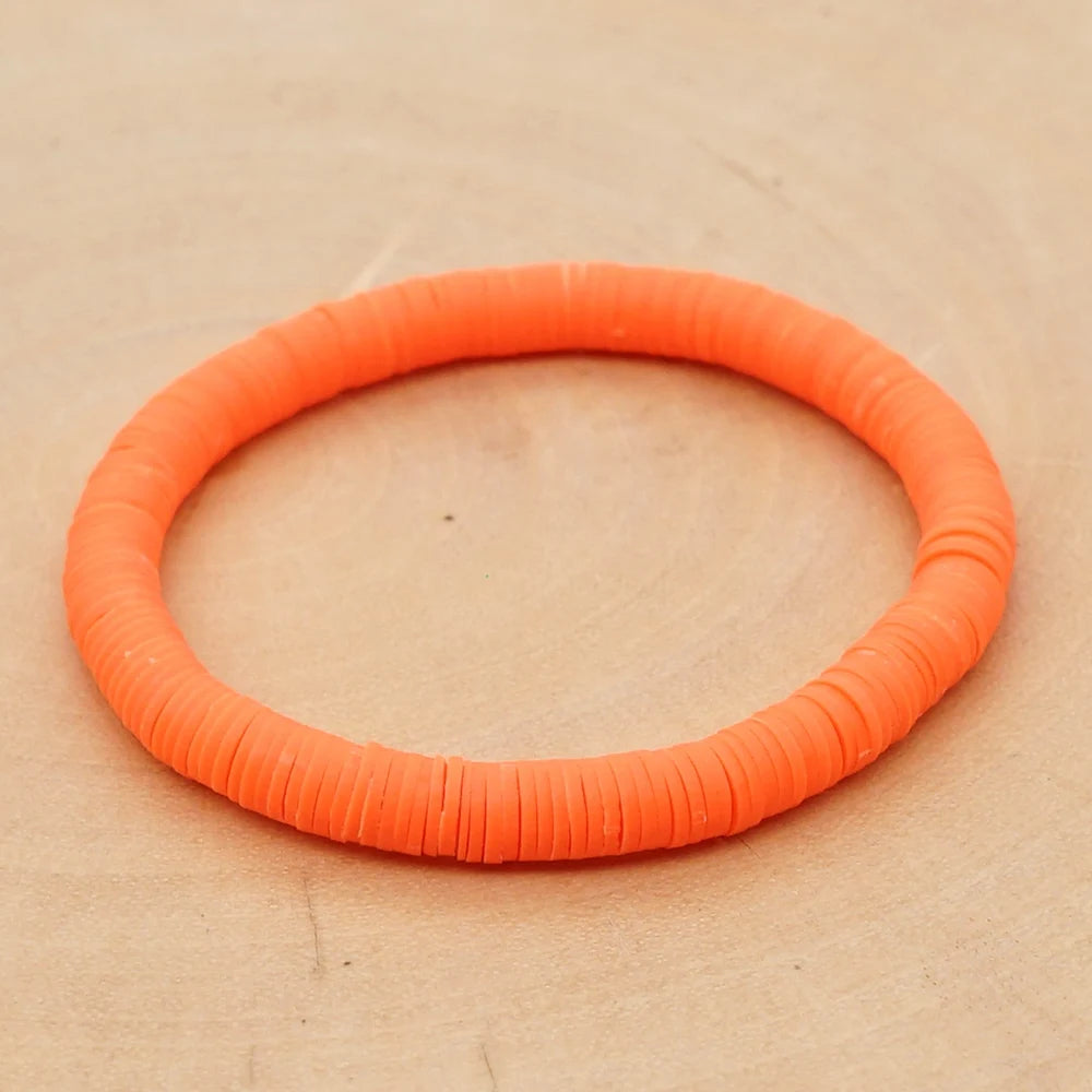 Handmade Colorful Polymer Clay Bracelets Pure Handmade Bead Boho Bracelet for Man and Woman Cheap Items and Free Shipping - Clikcy