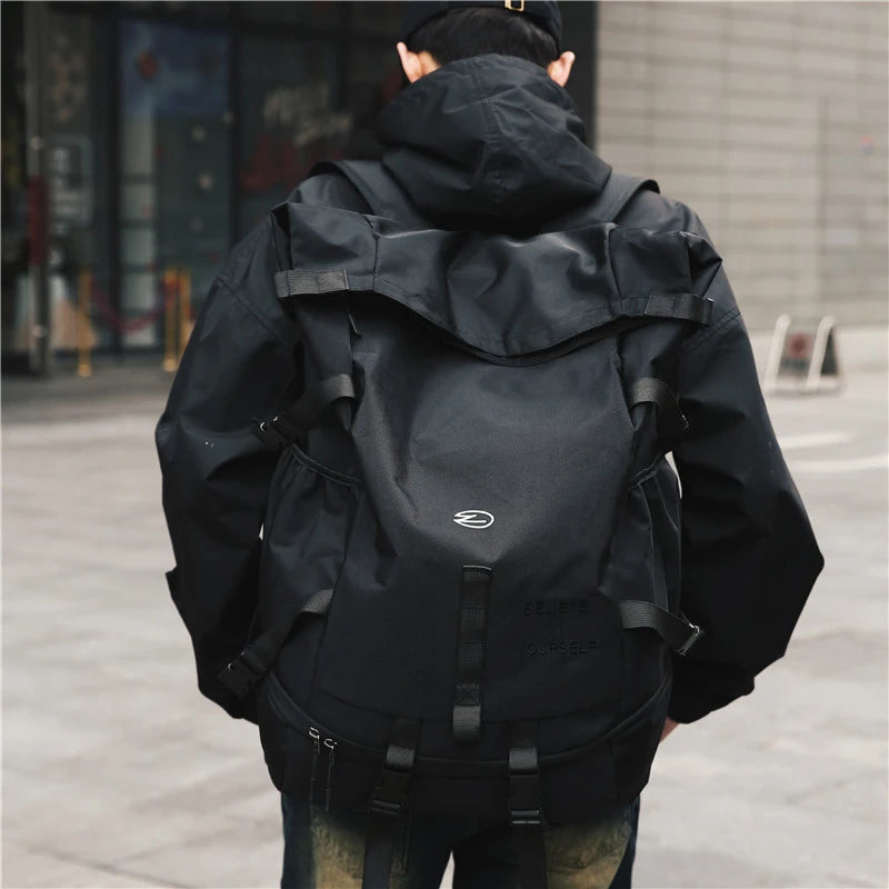 High Street Backpack for Men Women New Streetwear Bags Fashion Backpack Outdoor Leisure Unisex Couple Large Capacity Backpacks - Clikcy