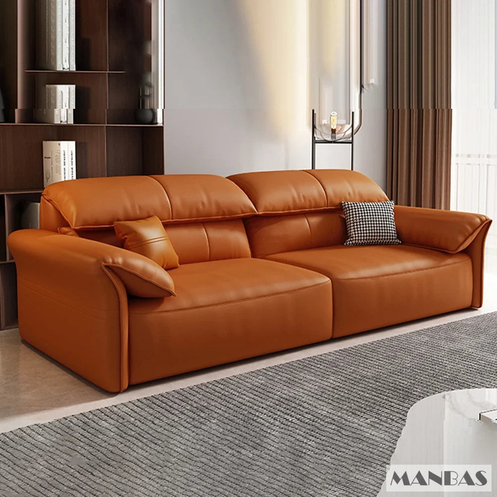 Linlamlim Electric Sofa Convertible for Cinema Living Room | Genuine Leather Electric Multifunction Sofa Bed | Folding Sofa Beds - Clikcy